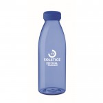 Flasche aus RPET, BPA-frei bedrucken Farbe köngisblau Ansicht mit Logo 1