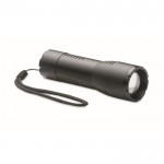 Kleine LED-Taschenlampen mit Riemen Farbe Schwarz