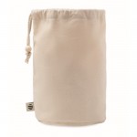 Mittelgroße Tasche aus Bio-Baumwolle Farbe Beige zweite Ansicht