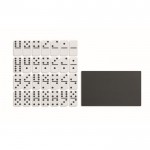 Dominospiel in festem Kasten Farbe Schwarz dritte Ansicht