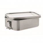 Große Lunchbox mit Trennwand Farbe Silber erste Ansicht