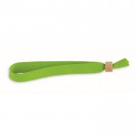 Polyester-Armband mit Bambusverschluss Farbe Lindgrün