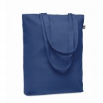 Tasche aus farbigem Bio-Leinen 270 g/m2 Farbe Blau