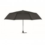 Faltbarer, winddichter Regenschirm bedrucken mit 27'' Farbe Schwarz