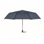 Faltbarer, winddichter Regenschirm bedrucken mit 27'' Farbe Blau