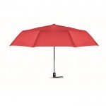 Faltbarer, winddichter Regenschirm bedrucken mit 27'' Farbe Rot