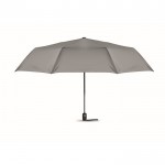Faltbarer, winddichter Regenschirm bedrucken mit 27'' Farbe Grau