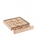 Sudoku aus Holz mit Logo bedruckt Ansicht mit Druckbereich