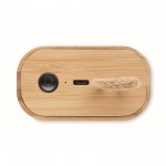 Bluetooth-Lautsprecher 5.0 kompakt aus Bambus Farbe Holzton sechste Ansicht