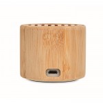 Kabellose Lautsprecher 5.3 aus Bambus Farbe Holzton dritte Ansicht