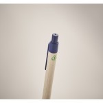 Ökologischer Kugelschreiber mit Farbdetails Farbe Blau erstes Detailbild