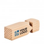 Zugpfeife aus Holz mit Logo bedrucken Ansicht mit Druckbereich