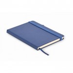 Notizbuch mit Einband und Recyclingpapier Farbe Blau