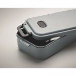 Recycelte Lunchbox bedrucken, luftdicht Farbe Grau drittes Detailbild