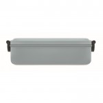 Recycelte Lunchbox bedrucken, luftdicht Farbe Grau vierte Ansicht