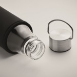 Glasflasche mit auslaufsicherem Deckel, Griff und Deckel, 500 ml Farbe transparent viertes Detailbild