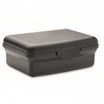 Lunchbox aus recyceltem PP mit einfachem Klickverschluss, 800 ml Farbe schwarz