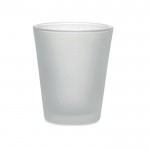 Beschichtetes Schnapsglas für Vollfarbdruck geeignet, 44 ml Farbe weiß