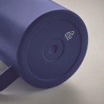 Auslaufsicherer Becher aus recyceltem Edelstahl mit Deckel, 300 ml Farbe blau viertes Detailbild