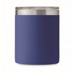 Auslaufsicherer Becher aus recyceltem Edelstahl mit Deckel, 300 ml Farbe blau sechste Ansicht
