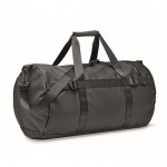 Reisetasche aus Segeltuch mit gepolstertem Boden, Griffen und Riemen Farbe schwarz