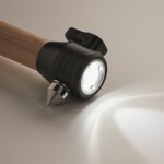 3-in-1-Hammer mit Taschenlampe und Sicherheitsgurtschneider Farbe holzton fünftes Detailbild