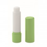 Veganer Lippenbalsam mit Vanillegeschmack und Lichtschutzfaktor 10 in recyceltem ABS-Etui Farbe lindgrün