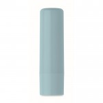 Veganer Lippenbalsam mit Vanillegeschmack und Lichtschutzfaktor 10 in recyceltem ABS-Etui Farbe hellblau dritte Ansicht