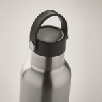 Auslaufssichere Flasche mit 2 austauschbaren Verschlüssen und Strohhalm, 700 ml Farbe mattsilber drittes Detailbild