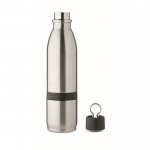 Thermoflasche aus Edelstahl mit Glas und Klappdeckel, 500 ml Farbe mattsilber siebte Ansicht
