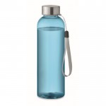 Transparente, auslaufsichere Tritan Renew™-Flasche mit Deckel mit Griff Farbe blau zweite Ansicht