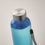 Transparente, auslaufsichere Tritan Renew™-Flasche mit Deckel mit Griff Farbe blau drittes Detailbild