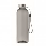Transparente, auslaufsichere Tritan Renew™-Flasche mit Deckel mit Griff Farbe grau vierte Ansicht