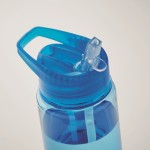 Auslaufsichere Tritan Renew™ Flasche für Sport mit Trinkhalm, 650 ml Farbe blau drittes Detailbild