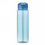 Auslaufsichere Tritan Renew™ Flasche für Sport mit Trinkhalm, 650 ml Farbe blau vierte Ansicht