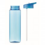 Auslaufsichere Tritan Renew™ Flasche für Sport mit Trinkhalm, 650 ml Farbe blau sechste Ansicht