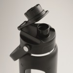 Glasflasche mit Silikonhülle und Deckel mit Griff, 750 ml Farbe schwarz drittes Detailbild