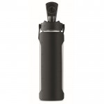 Glasflasche mit Silikonhülle und Deckel mit Griff, 750 ml Farbe schwarz siebte Ansicht