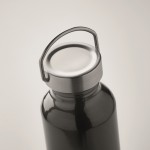 Flasche aus recyceltem Aluminium mit auslaufsicherem Verschluss und Griff, 500 ml Farbe schwarz zweites Detailbild