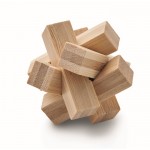 Günstiges Puzzle aus Bambus in Sternform Farbe holzton