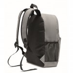 Reflektierender Rucksack aus 190T Polyester für 15-Zoll-Laptops Farbe mattsilber dritte Ansicht