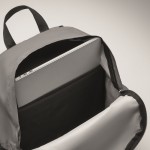 Reflektierender Rucksack aus 190T Polyester für 15-Zoll-Laptops Farbe mattsilber sechstes Detailbild