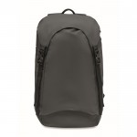 Reflektierender und wasserabweisender Rucksack aus 190T Polyester Farbe schwarz zweite Ansicht