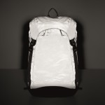 Reflektierender und wasserabweisender Rucksack aus 190T Polyester Farbe schwarz fünftes Detailbild