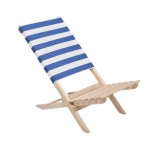 Klappbarer Strandstuhl aus Holz mit Sitzfläche mit maximalem Gewicht von 95 kg  Hauptansicht Ansicht
