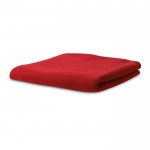 Fleece-Decke als Werbegeschenk Farbe rot zweite Ansicht