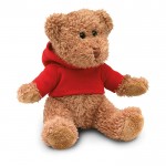 Teddybär mit T-Shirt Werbeartikel Farbe rot erste Ansicht