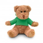 Teddybär mit T-Shirt Werbeartikel Farbe grün