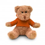 Teddybär mit T-Shirt Werbeartikel Farbe orange