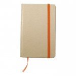 Taschennotizbücher aus Recyclingmaterial bedrucken Farbe orange